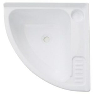 Lavabo de esquina blanco 400 x 400 mm