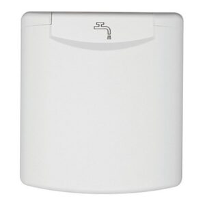 Bocana de agua con tapa - Blanco RAL 9010