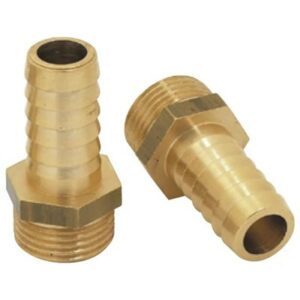 Conexión de latón de tetina macho 3/8 de Ø 10 mm - Formato Blister