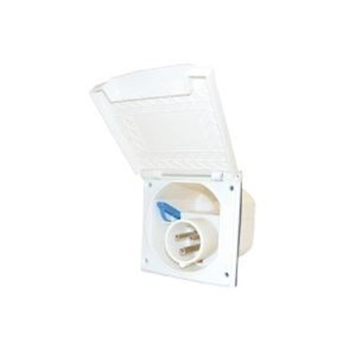 Enchufe para empotrar P 17 16 A modelo grande blanco